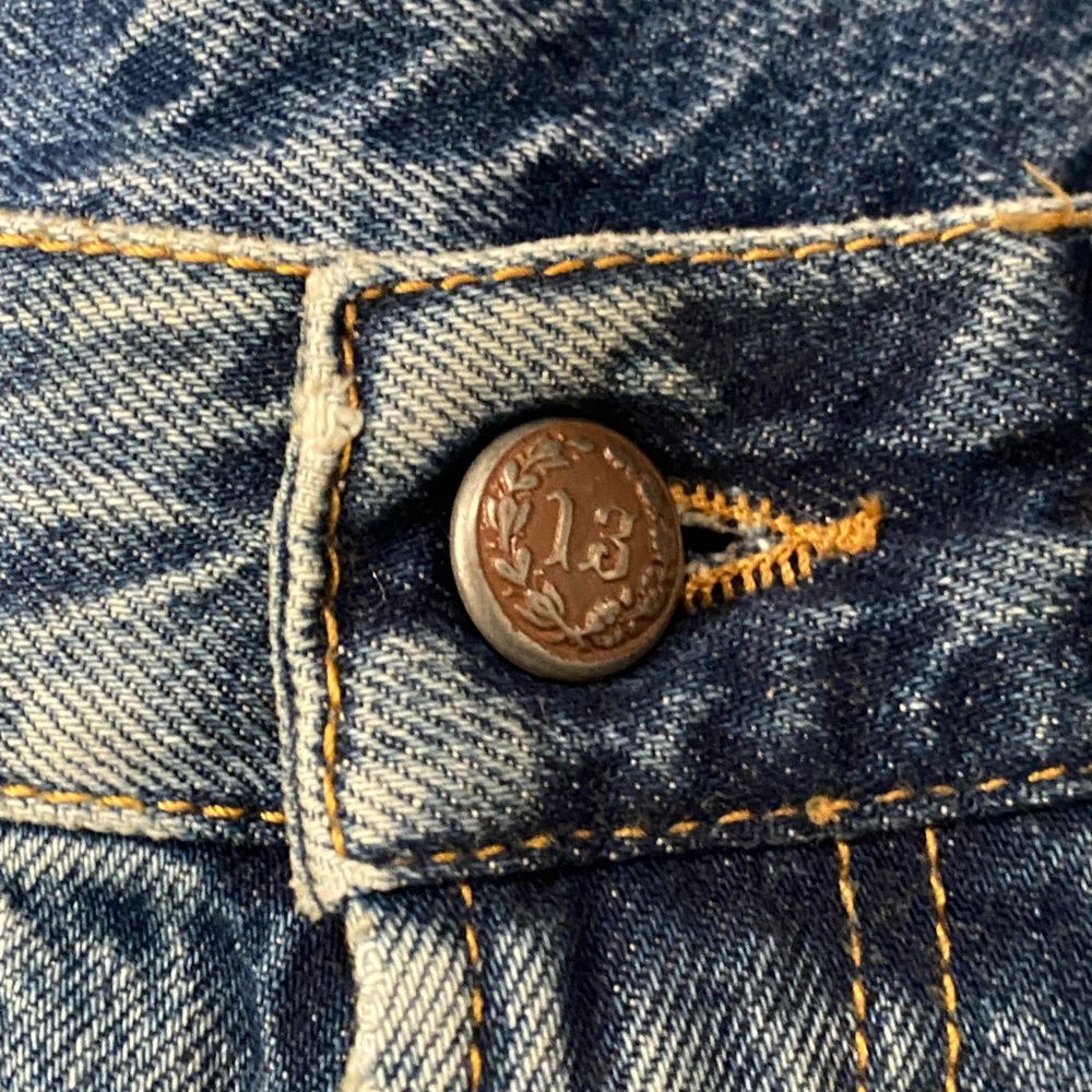 R13 Washed Blue Boyfriend Jeans. NWT - Picture 4 of 13